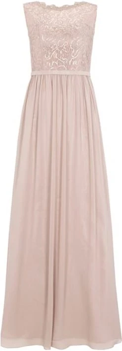 Unique Abendkleid Mit Oberteil Aus Floraler Spitze - Taupe -LAONA-shop 46d5cc60 10e3 4046 8c78 fc6aaed7a128