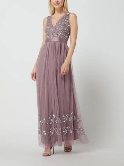 MAYA DELUXE Abendkleid Mit Pailletten - Lila