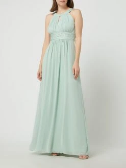 Jake*s Cocktail Abendkleid Aus Chiffon - Hellgrün Meliert