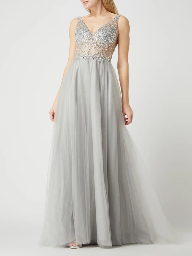 Unique Abendkleid Mit Pailletten - Mint 3 Unique Abendkleid Mit Pailletten - Mint