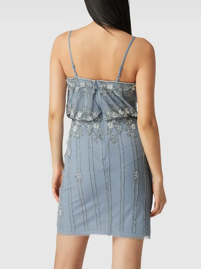 LACE & BEADS Cocktailkleid Mit Floralem Muster Aus Zierperlen - Hellblau 7 LACE & BEADS Cocktailkleid Mit Floralem Muster Aus Zierperlen - Hellblau – Bild 5
