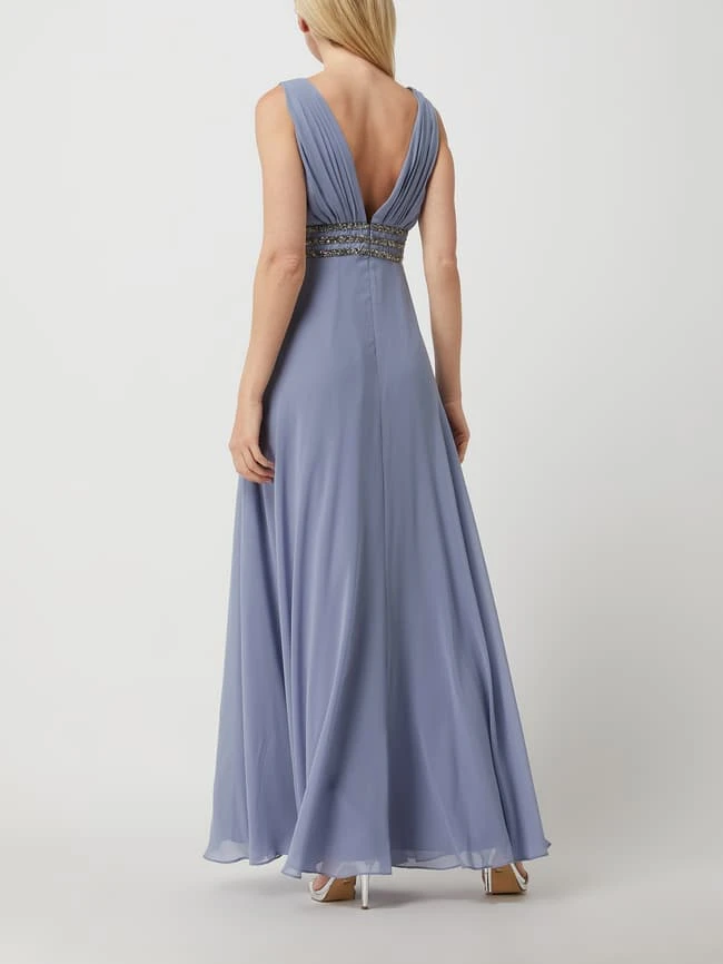 Jake*s Cocktail Abendkleid Aus Chiffon - Blau 6 Jake*s Cocktail Abendkleid Aus Chiffon - Blau – Bild 4