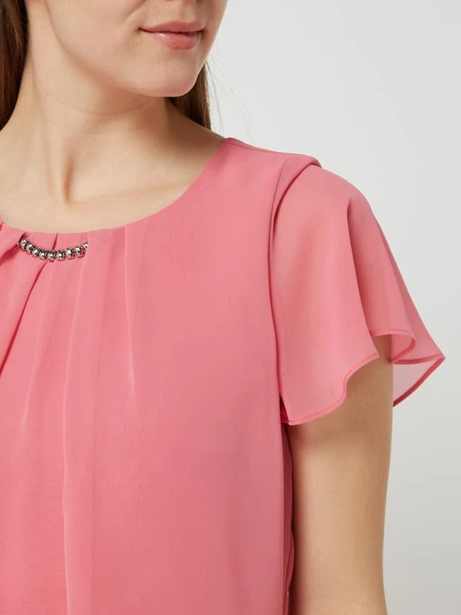 Swing Cocktailkleid Im Double-Layer-Look - Pink 5 Swing Cocktailkleid Im Double-Layer-Look - Pink – Bild 3