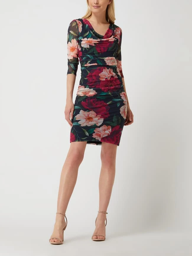 Vera Mont Cocktailkleid Mit Floralem Muster - Dunkelblau 3 Vera Mont Cocktailkleid Mit Floralem Muster - Dunkelblau