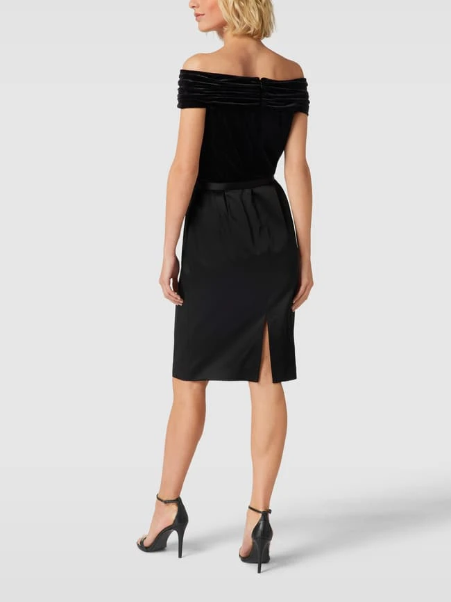 Lauren Ralph Lauren Knielanges Kleid Mit Knoten-Detail Modell 'YROTRIA' - Schwarz 7 Lauren Ralph Lauren Knielanges Kleid Mit Knoten-Detail Modell 'YROTRIA' - Schwarz – Bild 5