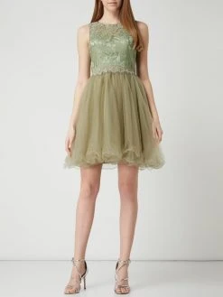 Laona Cocktailkleid Aus Spitze Und Chiffon - Olivgrün