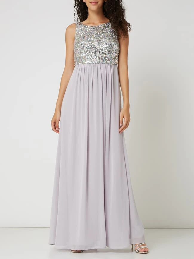 Jake*s Cocktail Abendkleid Aus Chiffon Mit Pailletten - Lavendel 3 Jake*s Cocktail Abendkleid Aus Chiffon Mit Pailletten - Lavendel
