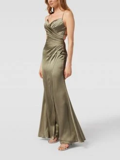 Luxuar Abendkleid In Wickel-Optik - Mint