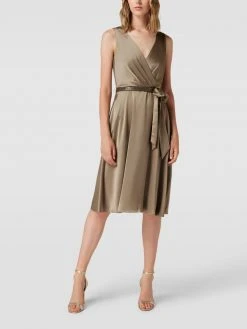 Lauren Ralph Lauren Knielanges Cocktailkleid Mit Taillengurt - Lindgrün