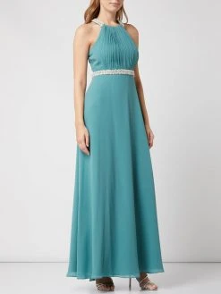 V.M. Abendkleid Mit Zierperlen - Grün