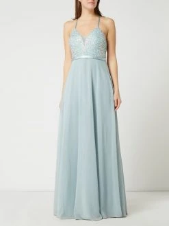 Jake*s Cocktail Abendkleid Mit Pailletten-Applikationen - Schilf