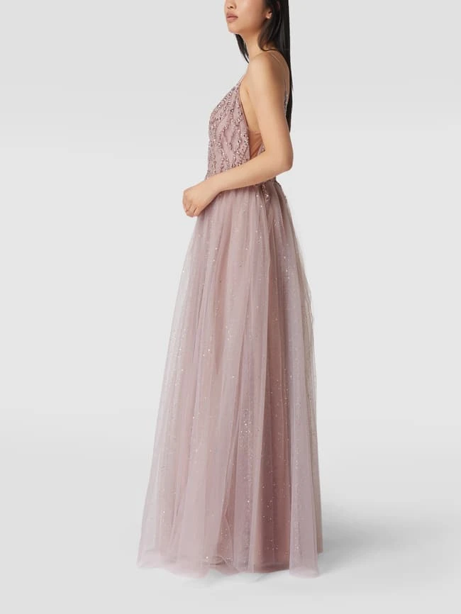 Mascara Abendkleid Mit Glitter-Effekt - Rosé 6 Mascara Abendkleid Mit Glitter-Effekt - Rosé – Bild 4