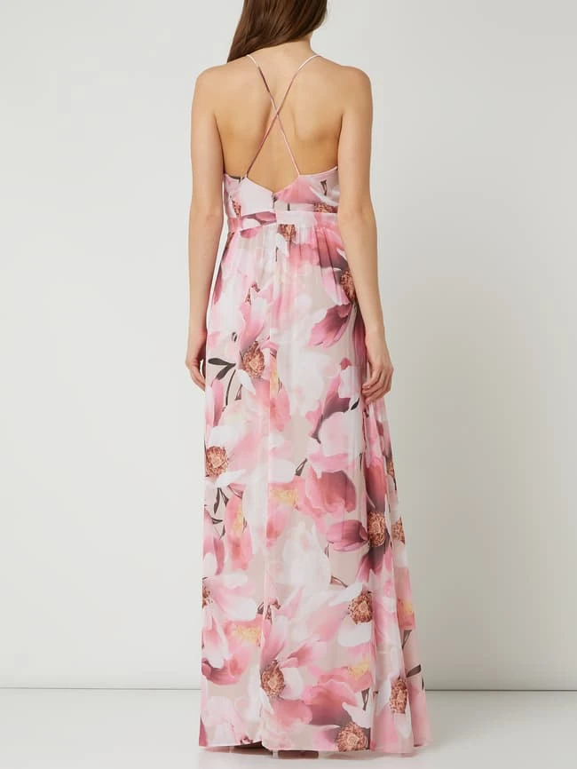 Jake*s Cocktail Abendkleid Aus Chiffon Mit Volants - Rosé Meliert 6 Jake*s Cocktail Abendkleid Aus Chiffon Mit Volants - Rosé Meliert – Bild 4