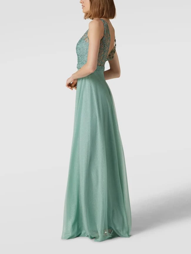 TROYDEN COLLECTION Abendkleid Mit Floralen Stickereien - Mint 3 TROYDEN COLLECTION Abendkleid Mit Floralen Stickereien - Mint