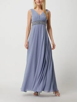 Jake*s Cocktail Abendkleid Aus Chiffon - Blau