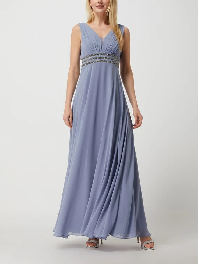 Jake*s Cocktail Abendkleid Aus Chiffon - Blau 3 Jake*s Cocktail Abendkleid Aus Chiffon - Blau