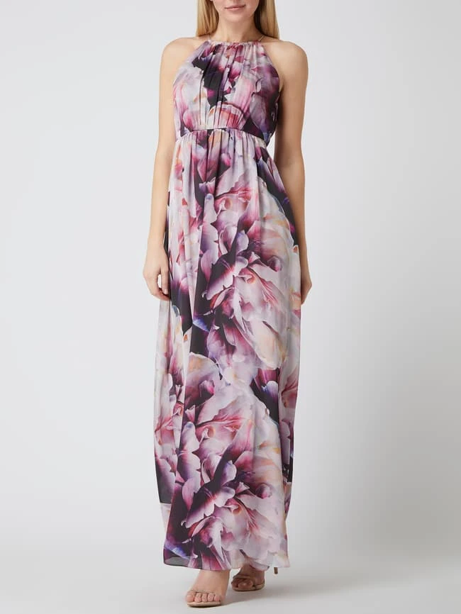 Jake*s Cocktail Abendkleid Mit Floralem Muster - Flieder Meliert 6 Jake*s Cocktail Abendkleid Mit Floralem Muster - Flieder Meliert – Bild 4