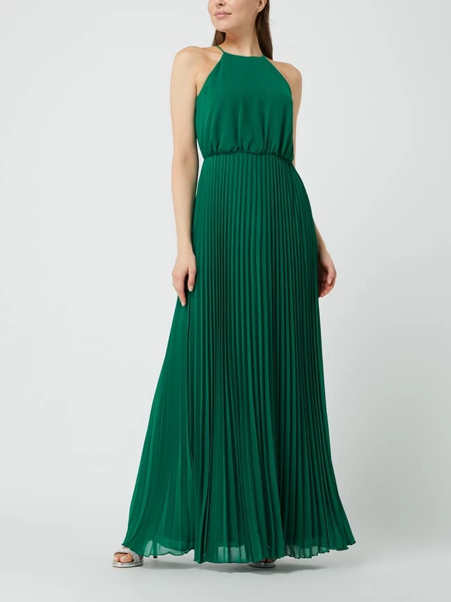 Jake*s Cocktail Abendkleid Mit Plisseefalten - Grün 3 Jake*s Cocktail Abendkleid Mit Plisseefalten - Grün