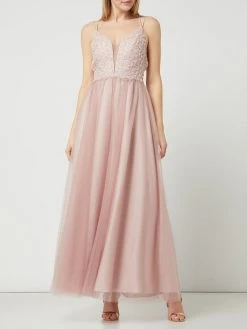 Laona Abendkleid Aus Tüll Mit Spaghettiträgern - Rosé