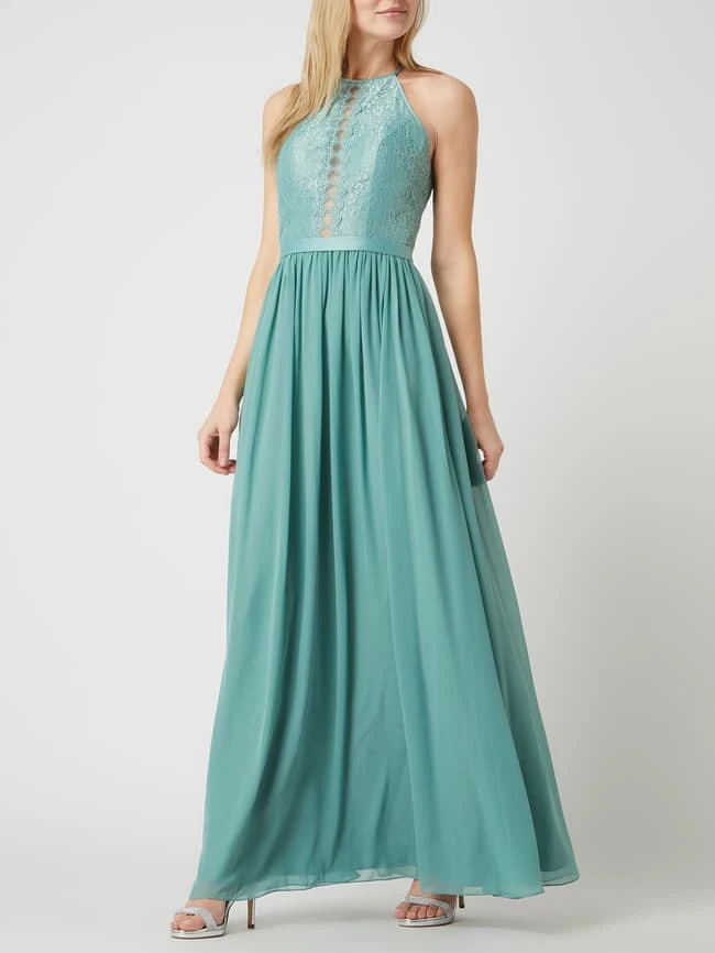 Luxuar Abendkleid Mit Wattierten Cups - Mint 3 Luxuar Abendkleid Mit Wattierten Cups - Mint