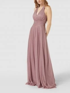 TROYDEN COLLECTION Abendkleid Mit Glitter-Effekt - Mauve