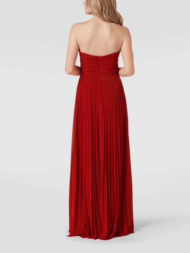 TROYDEN COLLECTION Abendkleid Mit Plisseefalten - Rostrot 7 TROYDEN COLLECTION Abendkleid Mit Plisseefalten - Rostrot – Bild 5