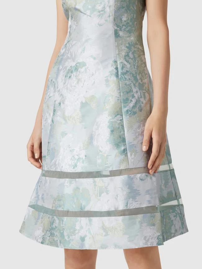 Adrianna Papell Cocktailkleid Mit Floralem Muster - Mint 5 Adrianna Papell Cocktailkleid Mit Floralem Muster - Mint – Bild 3