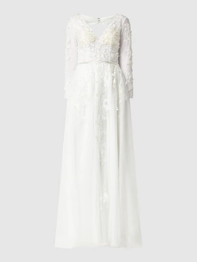 Unique Brautkleid Aus Spitze Und Chiffon - Offwhite 4 Unique Brautkleid Aus Spitze Und Chiffon - Offwhite – Bild 2