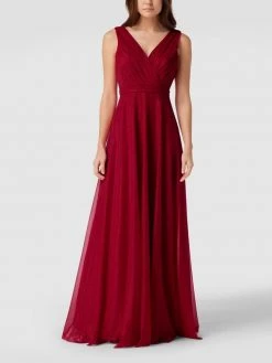 TROYDEN COLLECTION Abendkleid Mit Schimmernder Optik - Rot