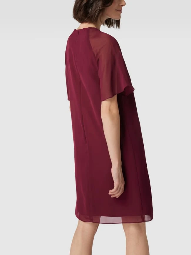 Swing Cocktailkleid Mit Rundhalsausschnitt - Dunkelrot 7 Swing Cocktailkleid Mit Rundhalsausschnitt - Dunkelrot – Bild 5