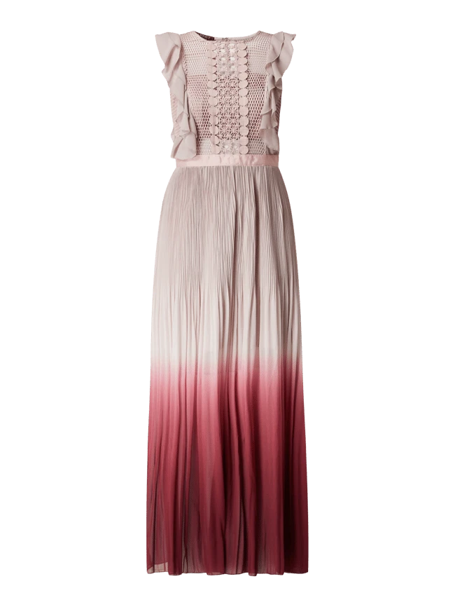 Apart Glamour Abendkleid Mit Volants - Mauve 4 Apart Glamour Abendkleid Mit Volants - Mauve – Bild 2