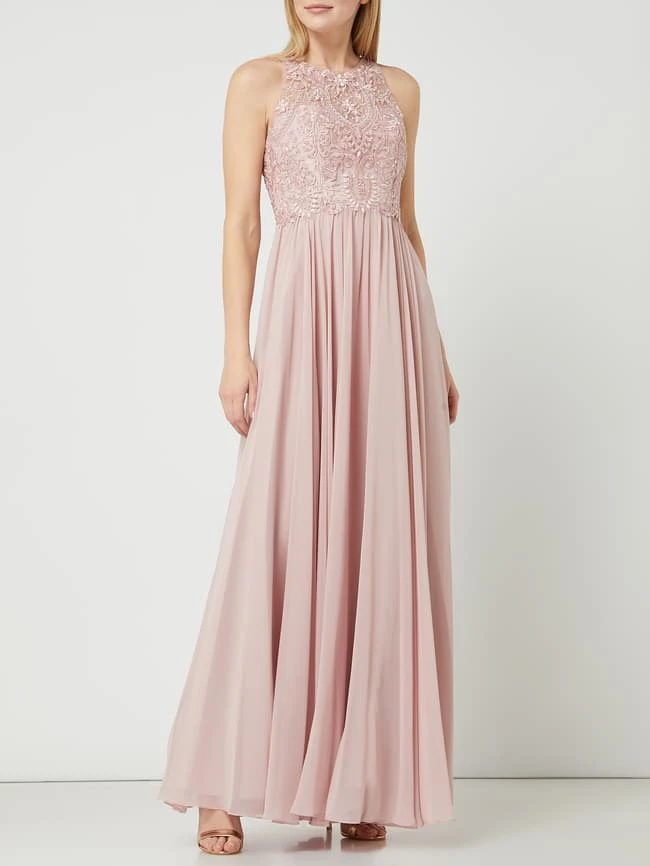Laona Abendkleid Mit Strasssteinen - Rosa 3 Laona Abendkleid Mit Strasssteinen - Rosa