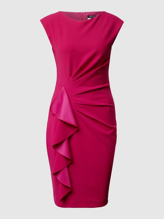 Paradi Ärmelloses Cocktailkleid Mit Drapierung - Fuchsia 4 Paradi Ärmelloses Cocktailkleid Mit Drapierung - Fuchsia – Bild 2