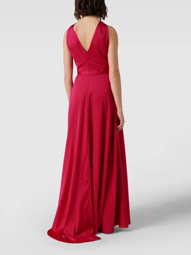 Unique Abendkleid Mit Hohem Seitenschlitz - Pink 7 Unique Abendkleid Mit Hohem Seitenschlitz - Pink – Bild 5