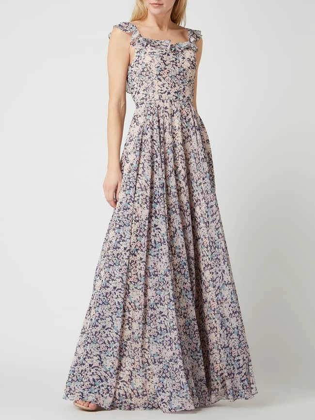 Unique Abendkleid Mit Floralem Muster - Rosa Meliert 3 Unique Abendkleid Mit Floralem Muster - Rosa Meliert