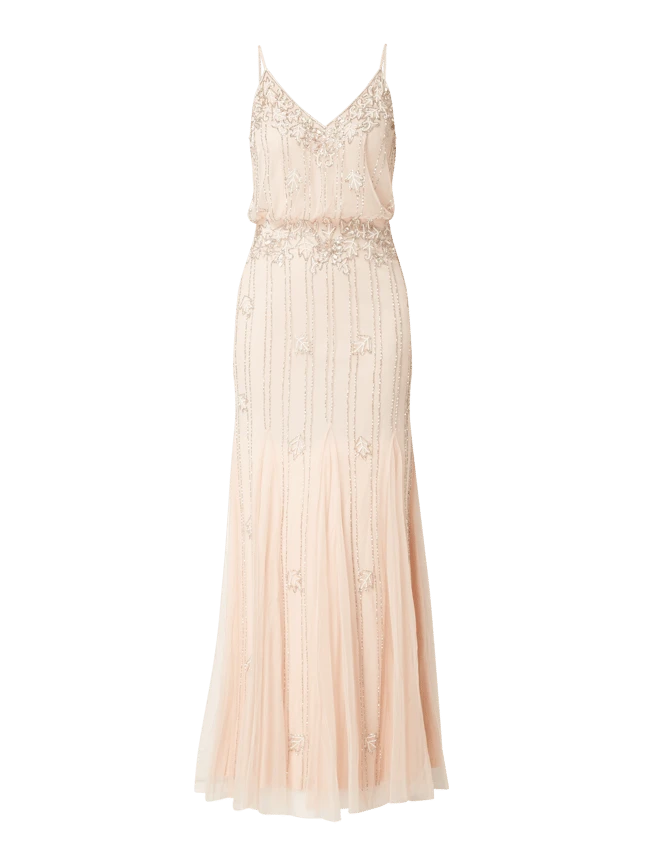 LACE & BEADS Abendkleid Aus Tüll Im Godet-Stil Modell 'Keeva' - Hellrosa 4 LACE & BEADS Abendkleid Aus Tüll Im Godet-Stil Modell 'Keeva' - Hellrosa – Bild 2