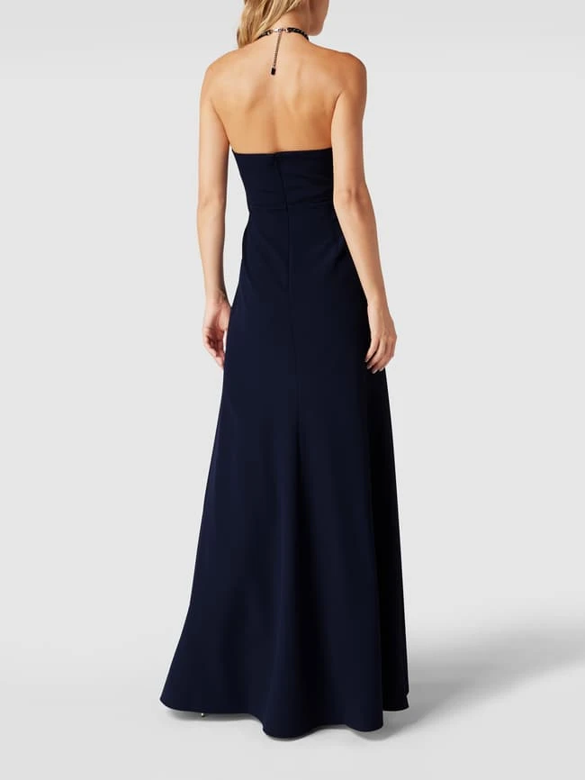 Lauren Ralph Lauren Abendkleid Mit Neckholder - Marineblau 6 Lauren Ralph Lauren Abendkleid Mit Neckholder - Marineblau – Bild 5