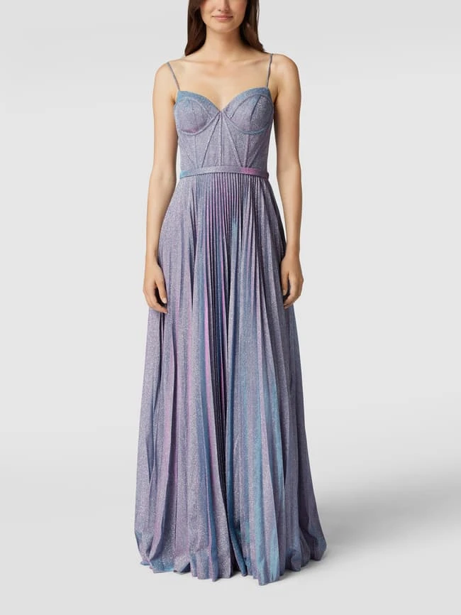 Laona Abendkleid In Maxilänge Mit Plisseefalten - Lila 6 Laona Abendkleid In Maxilänge Mit Plisseefalten - Lila – Bild 4