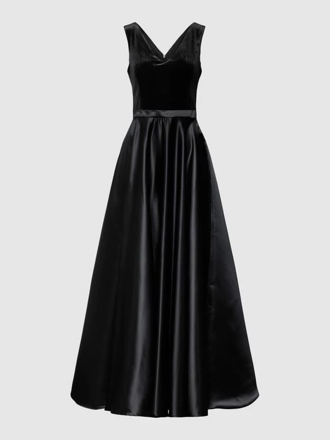 Paradi Abendkleid Mit V-Ausschnitt - Schwarz 4 Paradi Abendkleid Mit V-Ausschnitt - Schwarz – Bild 2