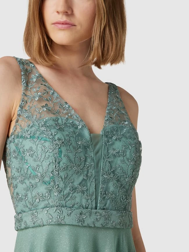 TROYDEN COLLECTION Abendkleid Mit Floralen Stickereien - Mint 5 TROYDEN COLLECTION Abendkleid Mit Floralen Stickereien - Mint – Bild 3