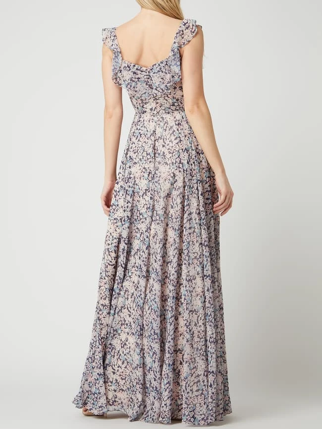 Unique Abendkleid Mit Floralem Muster - Rosa Meliert 6 Unique Abendkleid Mit Floralem Muster - Rosa Meliert – Bild 4