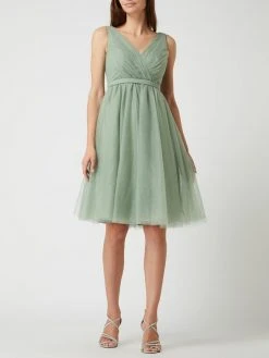 TROYDEN COLLECTION Cocktailkleid Aus Mesh - Mint