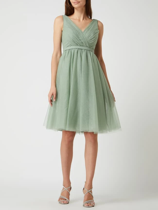 TROYDEN COLLECTION Cocktailkleid Aus Mesh - Mint 3 TROYDEN COLLECTION Cocktailkleid Aus Mesh - Mint