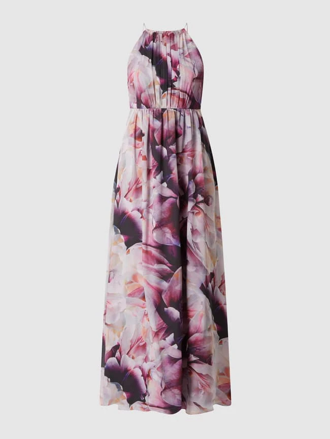 Jake*s Cocktail Abendkleid Mit Floralem Muster - Flieder Meliert 4 Jake*s Cocktail Abendkleid Mit Floralem Muster - Flieder Meliert – Bild 2