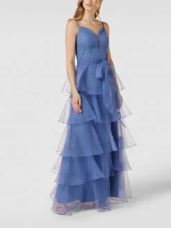 TROYDEN COLLECTION Abendkleid Im Stufen-Look - Bleu
