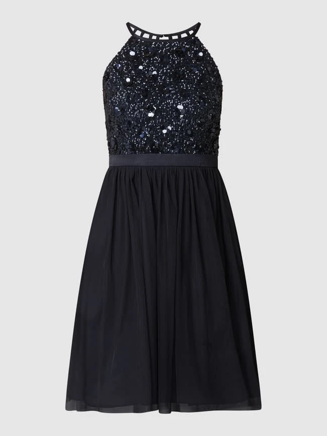 Jake*s Cocktail Cocktailkleid Aus Tüll Mit Pailletten - Marineblau Meliert 4 Jake*s Cocktail Cocktailkleid Aus Tüll Mit Pailletten - Marineblau Meliert – Bild 2