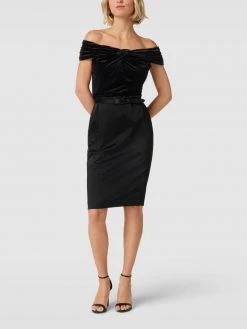 Lauren Ralph Lauren Knielanges Kleid Mit Knoten-Detail Modell 'YROTRIA' - Schwarz