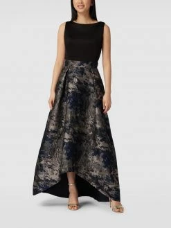 Swing Abendkleid Im Vokuhila-Look - Dunkelblau