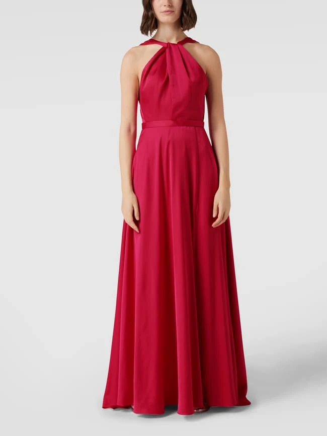 Unique Abendkleid Mit Hohem Seitenschlitz - Pink 6 Unique Abendkleid Mit Hohem Seitenschlitz - Pink – Bild 4