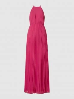 Jake*s Cocktail Abendkleid Aus Chiffon Mit Plisseefalten - Pink